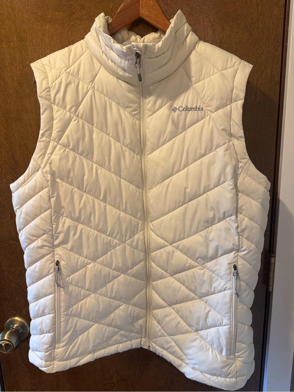 Columbia Omni-Heat Puffer Vest Insulated Full Zip Pockets Women 1X